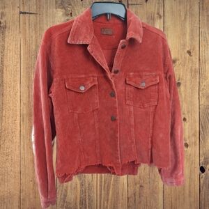 POL Women's Corduroy Jacket - Rust